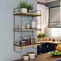 Hanah Home Estantería Industrial de Pared Pino Atlántico